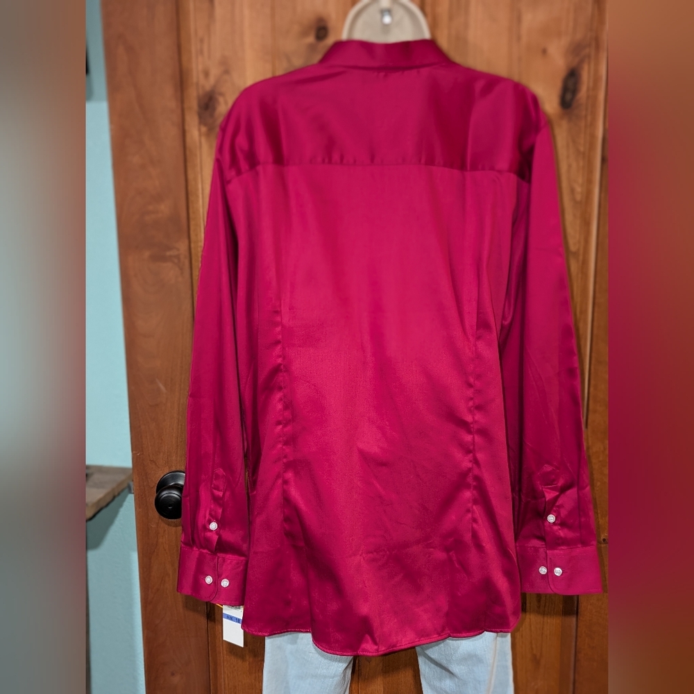 Ruby Rd. Vibrant Pink Blouse‎ - Picture 3 of 7